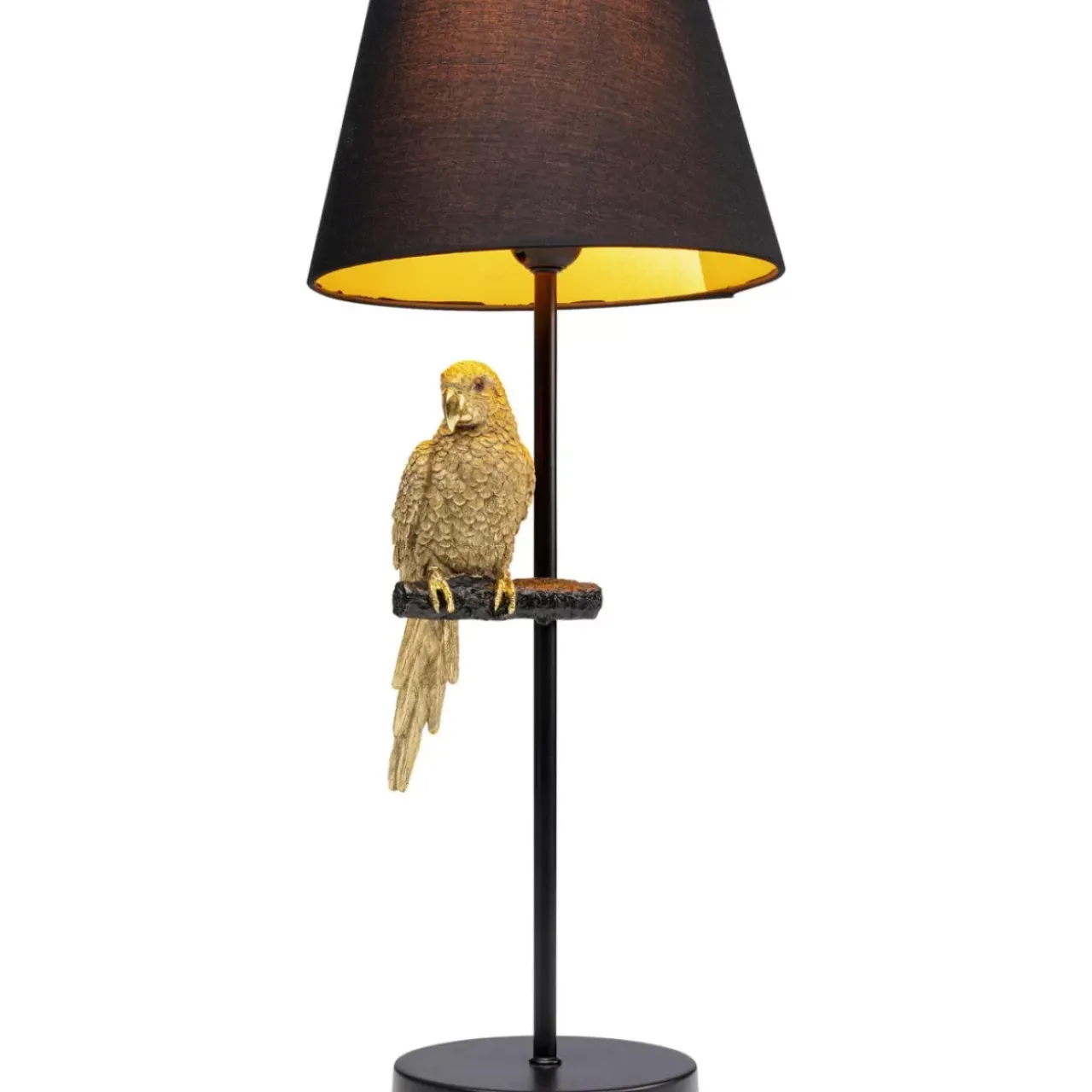 KARE Design Tischleuchten-Tischleuchte Animal Parrot Gold 56Cm