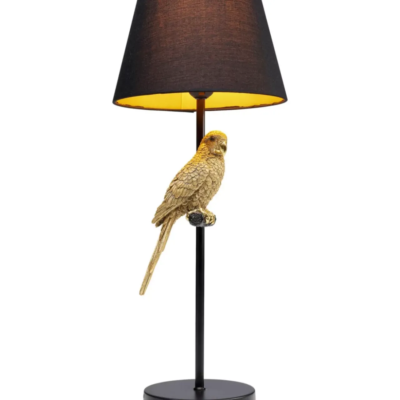 KARE Design Tischleuchten-Tischleuchte Animal Parrot Gold 56Cm