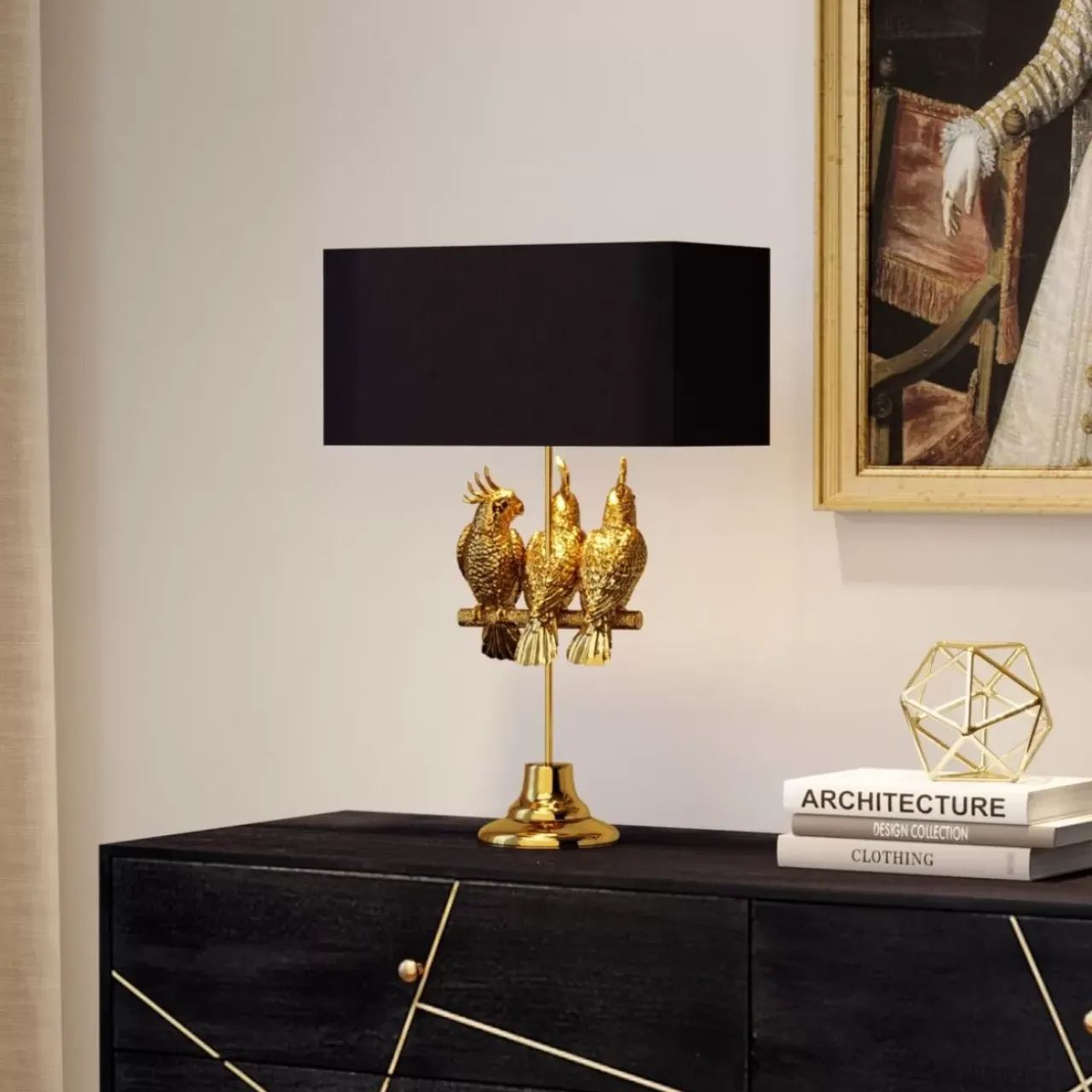 KARE Design Tischleuchten-Tischleuchte Animal Parrots 71Cm