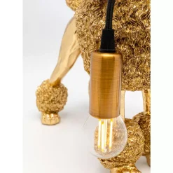 KARE Design Tischleuchten-Tischleuchte Animal Poodle Gold 32Cm