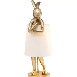 KARE Design Tischleuchten-Tischleuchte Animal Rabbit Gold 68Cm