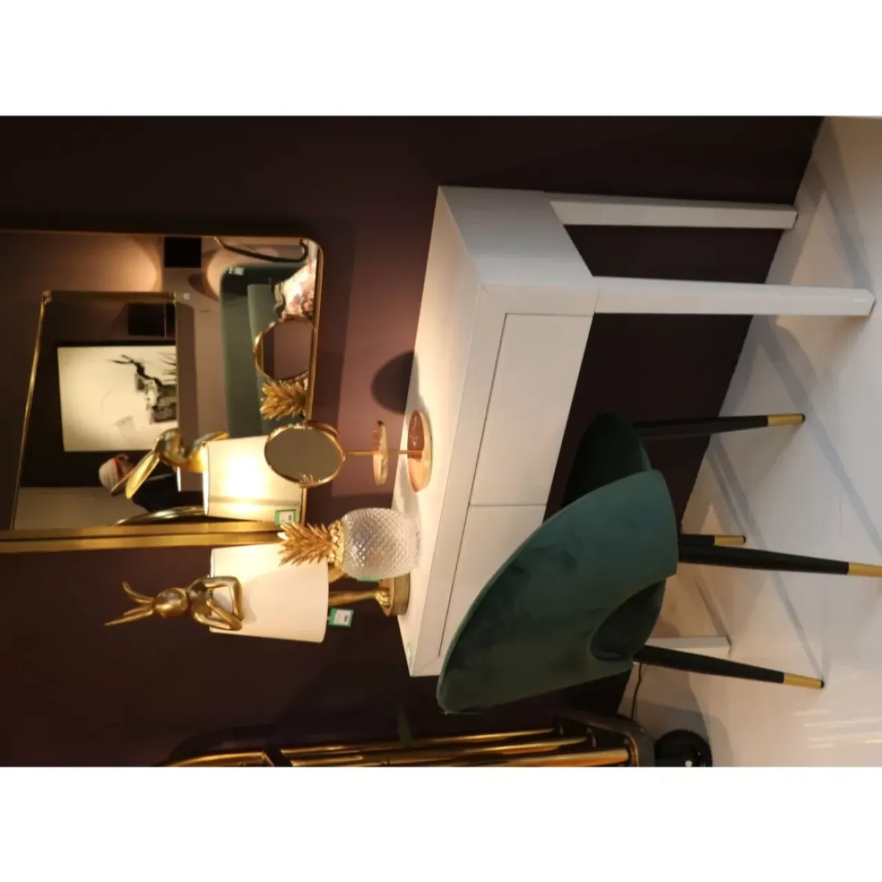 KARE Design Tischleuchten-Tischleuchte Animal Rabbit Gold 68Cm