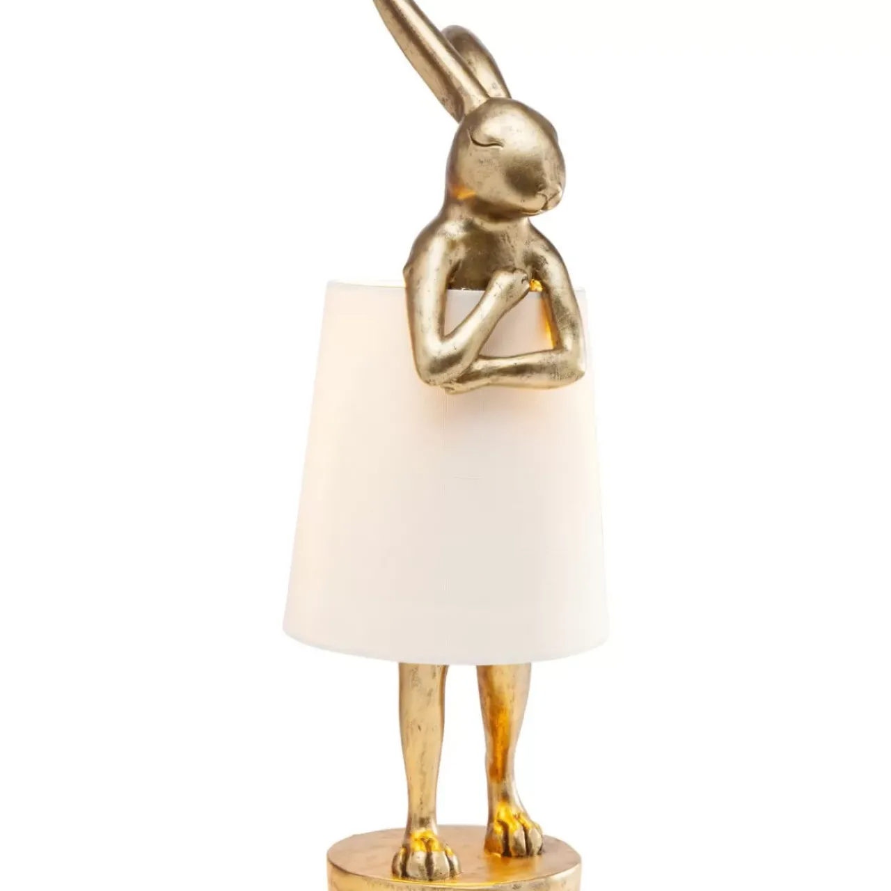 KARE Design Tischleuchten-Tischleuchte Animal Rabbit Gold 68Cm
