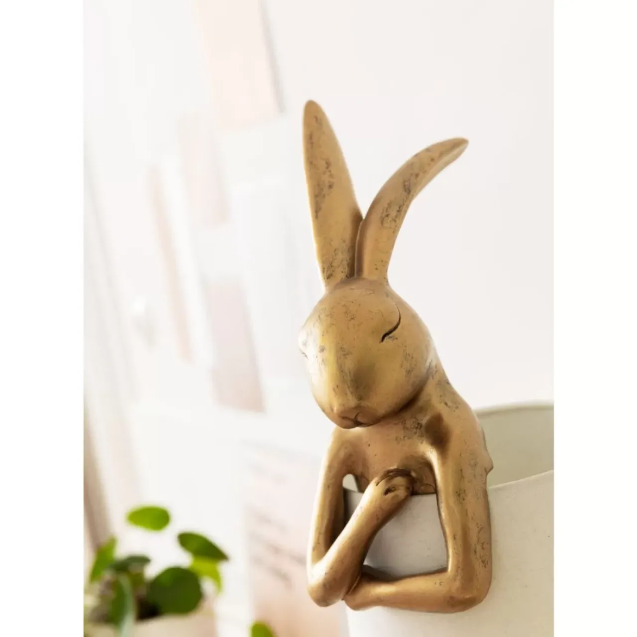 KARE Design Tischleuchten-Tischleuchte Animal Rabbit Gold 68Cm