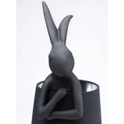KARE Design Tischleuchten-Tischleuchte Animal Rabbit Matt Schwarz 68Cm