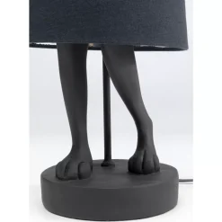 KARE Design Tischleuchten-Tischleuchte Animal Rabbit Matt Schwarz 68Cm