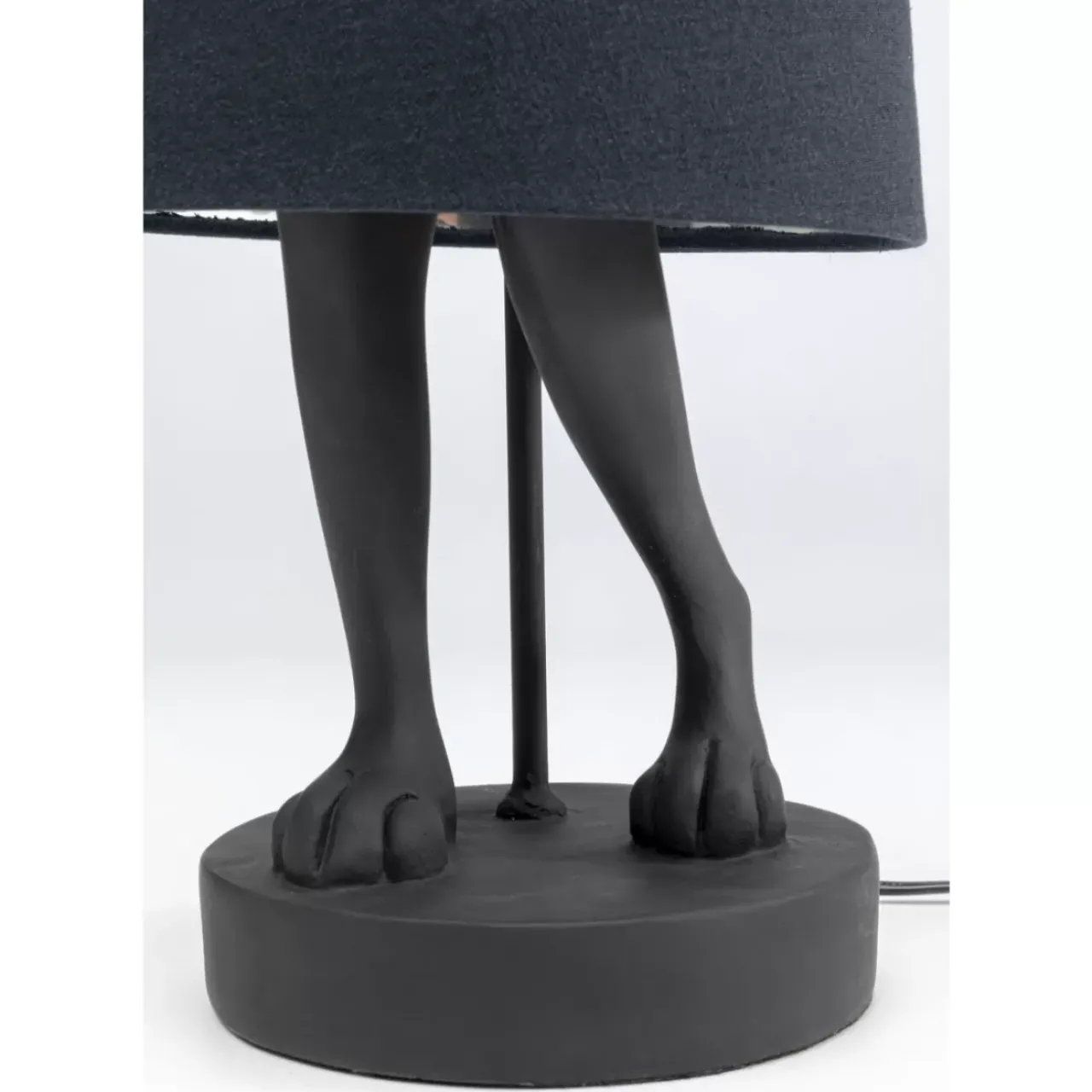 KARE Design Tischleuchten-Tischleuchte Animal Rabbit Matt Schwarz 68Cm