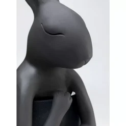 KARE Design Tischleuchten-Tischleuchte Animal Rabbit Matt Schwarz 68Cm