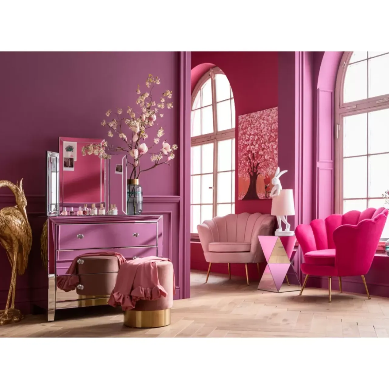 KARE Design Tischleuchten-Tischleuchte Animal Rabbit Weis 68Cm