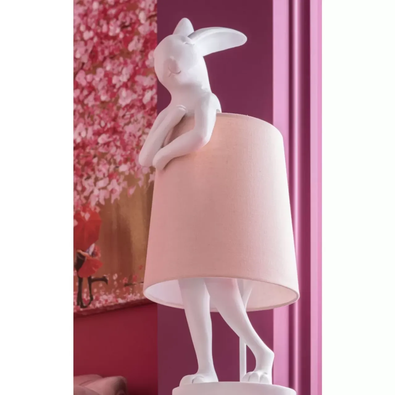 KARE Design Tischleuchten-Tischleuchte Animal Rabbit Weis 68Cm