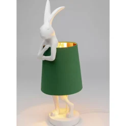 KARE Design Tischleuchten-Tischleuchte Animal Rabbit Weis/Grun 68Cm