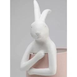 KARE Design Tischleuchten-Tischleuchte Animal Rabbit Weis/Rosa 50Cm