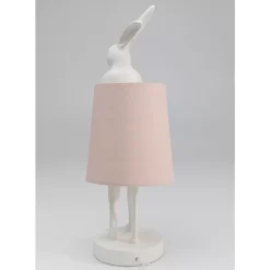 KARE Design Tischleuchten-Tischleuchte Animal Rabbit Weis/Rosa 50Cm