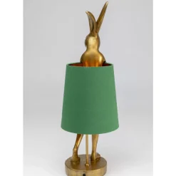 KARE Design Tischleuchten-Tischleuchte Animal Rabbit Gold/Grun 68Cm