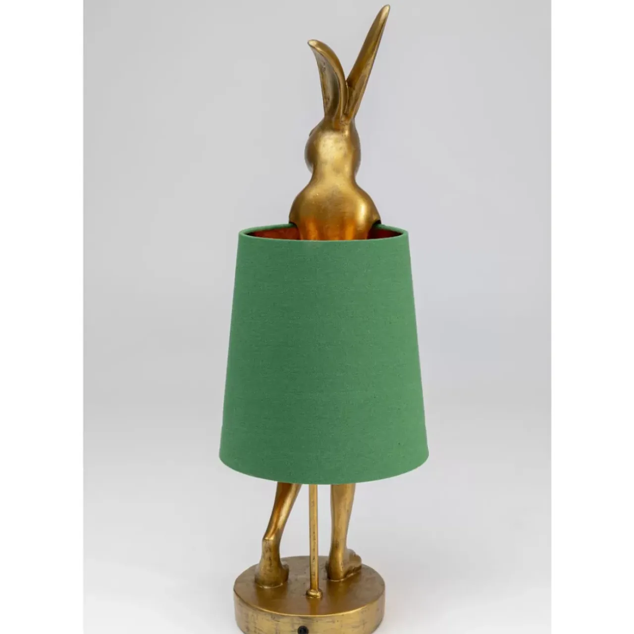 KARE Design Tischleuchten-Tischleuchte Animal Rabbit Gold/Grun 68Cm