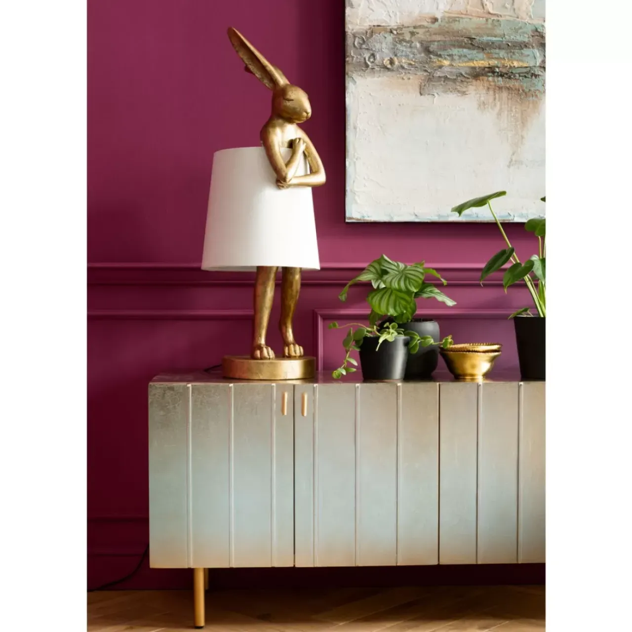 KARE Design Tischleuchten-Tischleuchte Animal Rabbit Gold 88