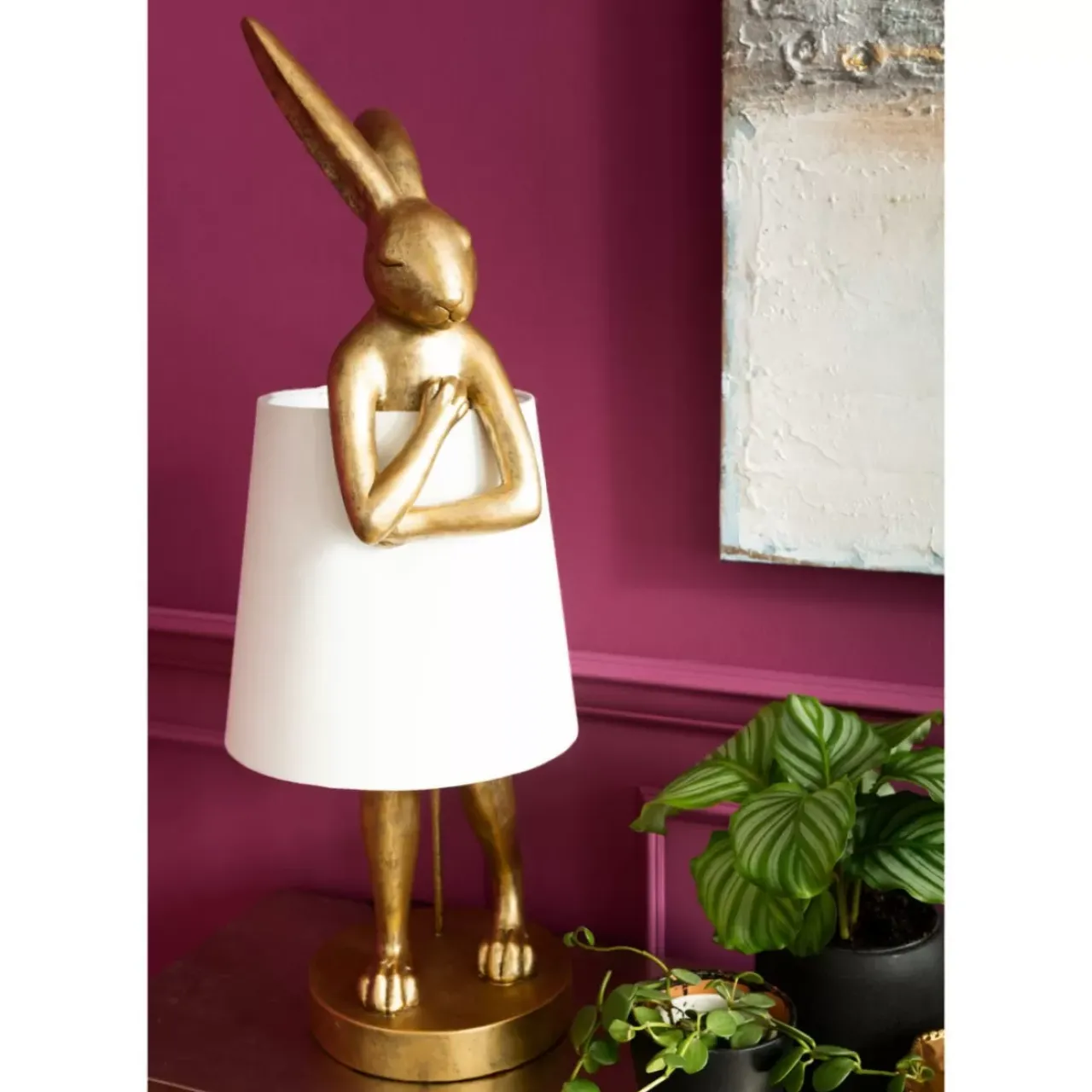 KARE Design Tischleuchten-Tischleuchte Animal Rabbit Gold 88
