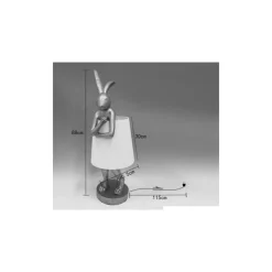 KARE Design Tischleuchten-Tischleuchte Animal Rabbit Gold 88