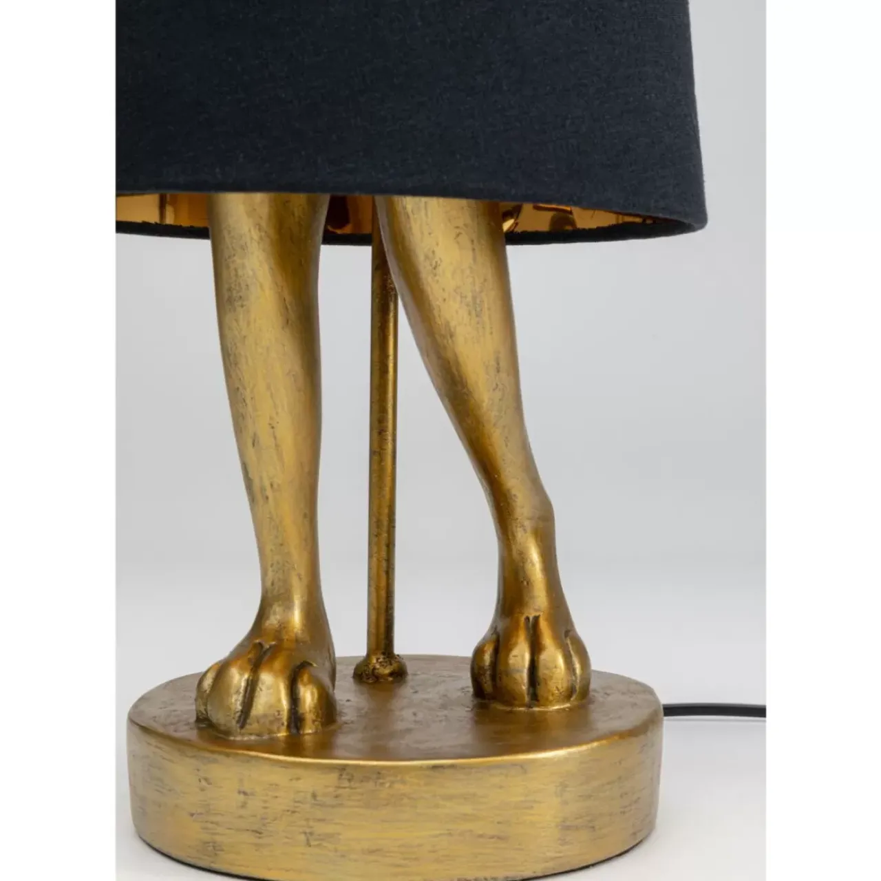 KARE Design Tischleuchten-Tischleuchte Animal Rabbit Gold/Schwarz 68Cm