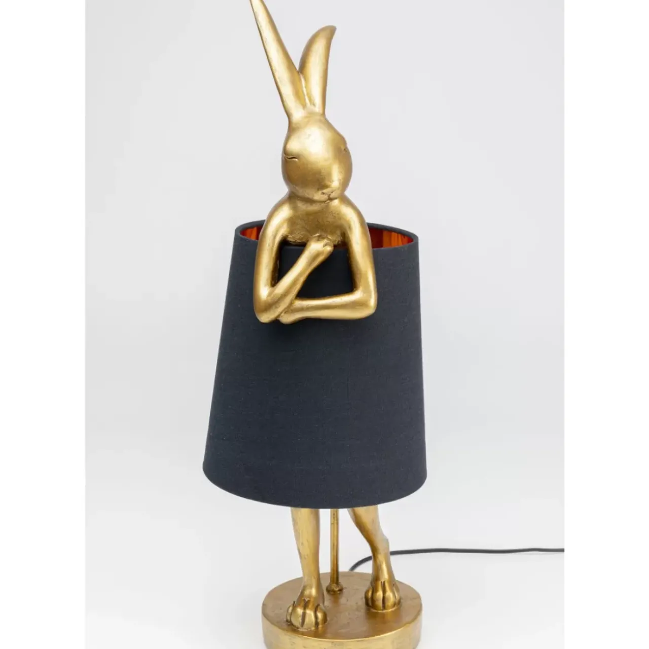 KARE Design Tischleuchten-Tischleuchte Animal Rabbit Gold/Schwarz 68Cm