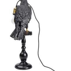 KARE Design Tischleuchten-Tischleuchte Animal Sitting Crow Matt Schwarz