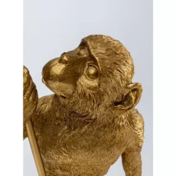 KARE Design Tischleuchten-Tischleuchte Animal Standing Monkey Gold 51Cm
