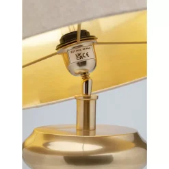 KARE Design Tischleuchten-Tischleuchte Barock Gold Beige 49Cm