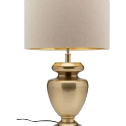 KARE Design Tischleuchten-Tischleuchte Barock Gold Beige 49Cm