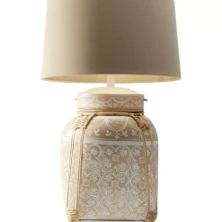 KARE Design Tischleuchten-Tischleuchte Basket Creme