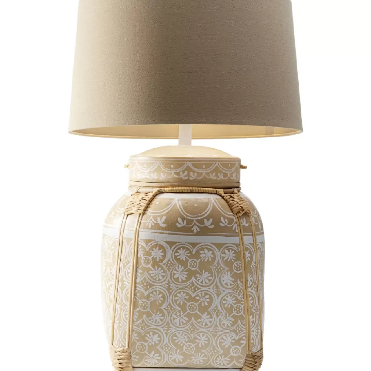 KARE Design Tischleuchten-Tischleuchte Basket Creme