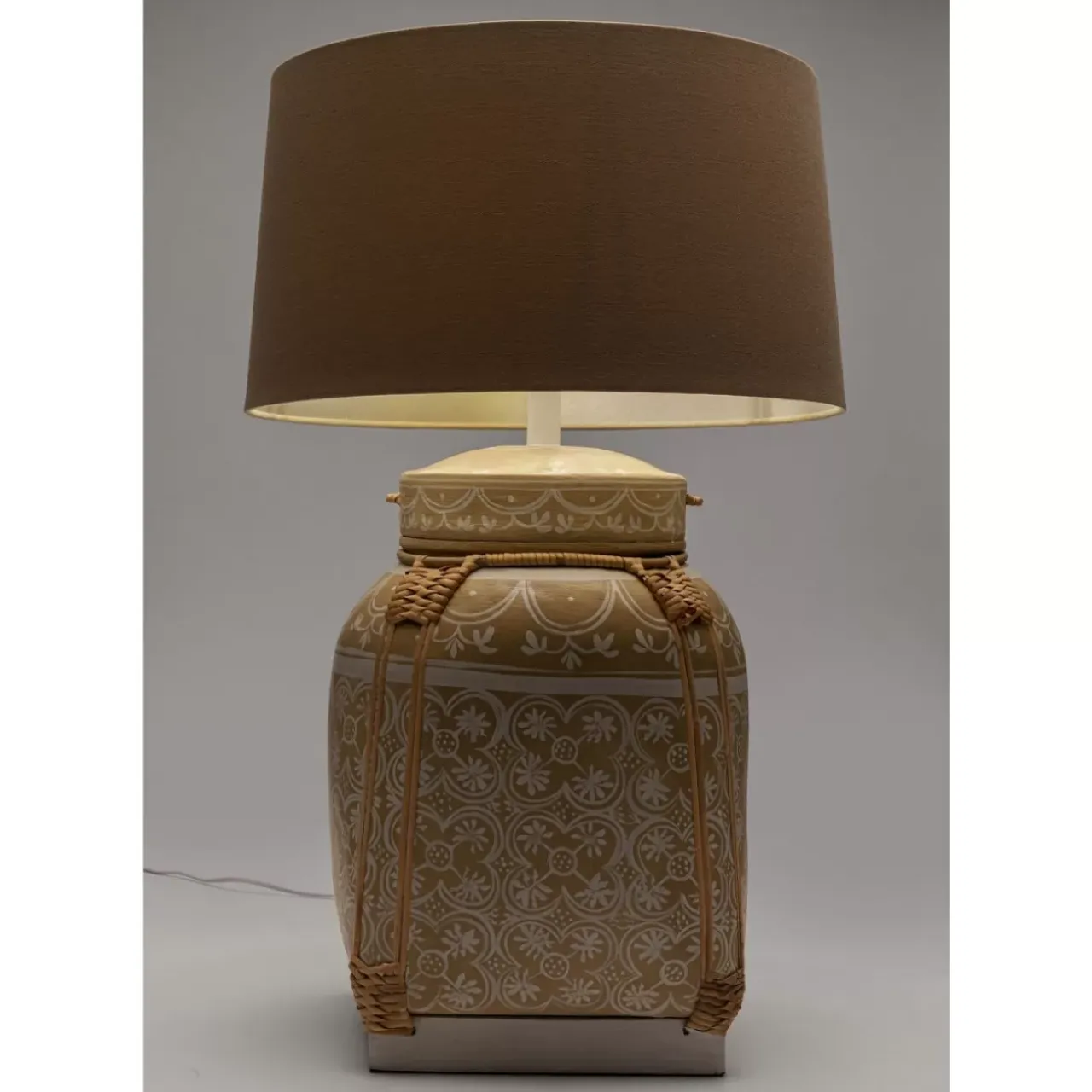 KARE Design Tischleuchten-Tischleuchte Basket Creme