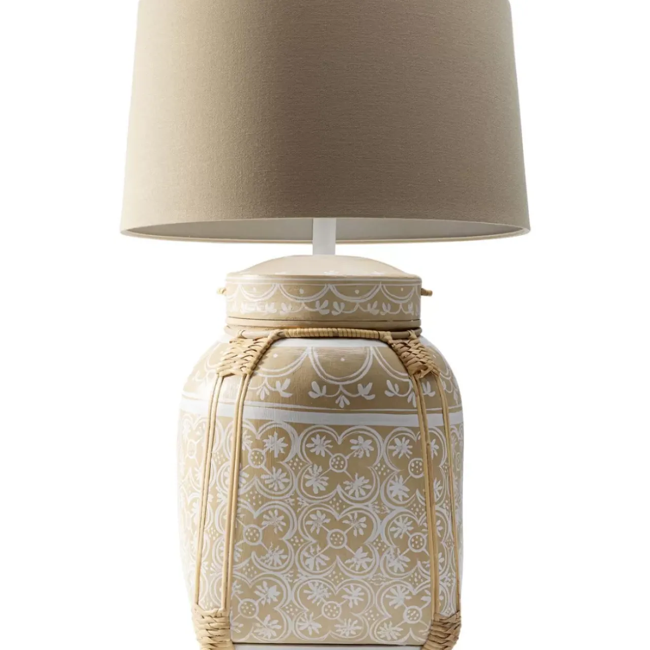 KARE Design Tischleuchten-Tischleuchte Basket Creme
