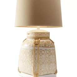 KARE Design Tischleuchten-Tischleuchte Basket Creme