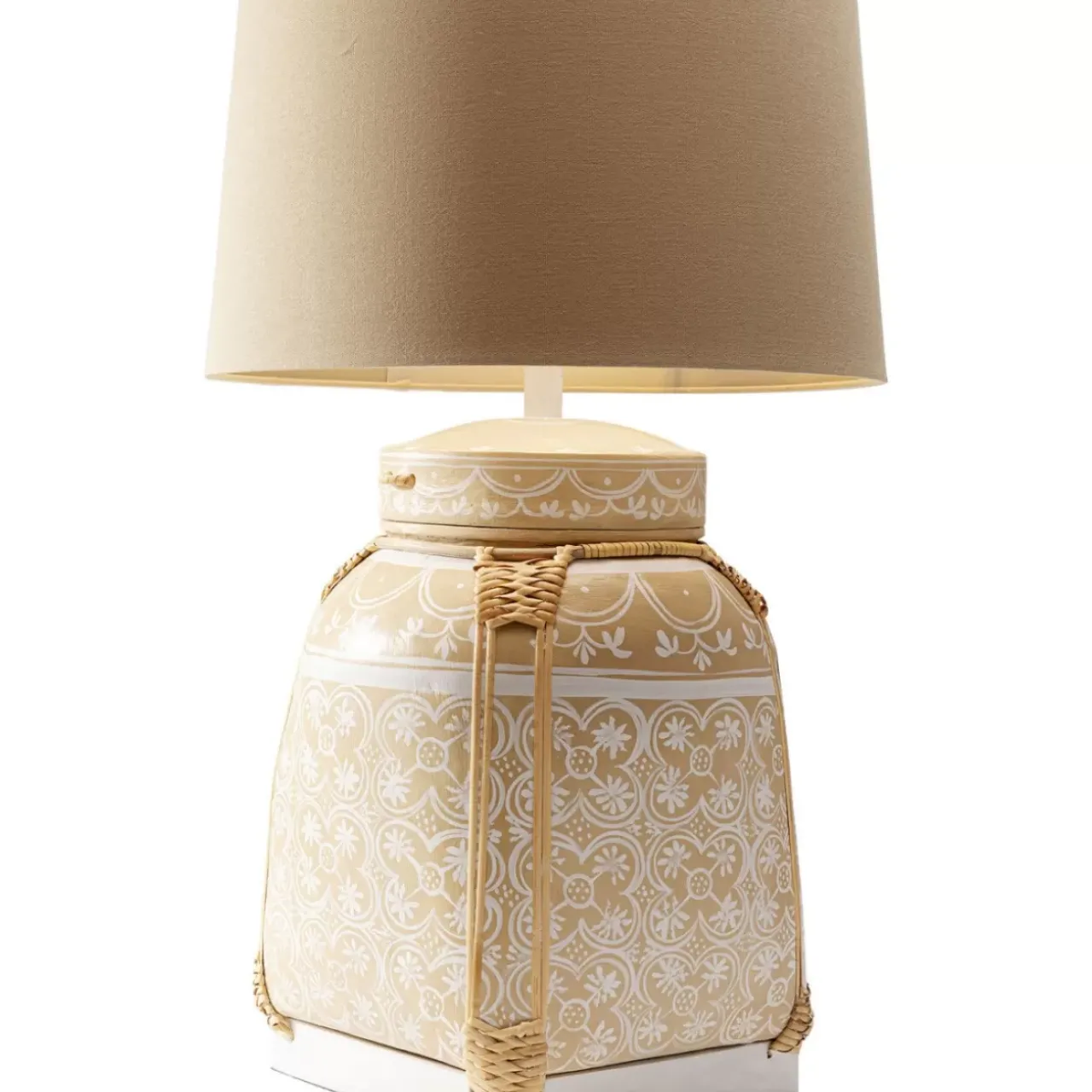 KARE Design Tischleuchten-Tischleuchte Basket Creme