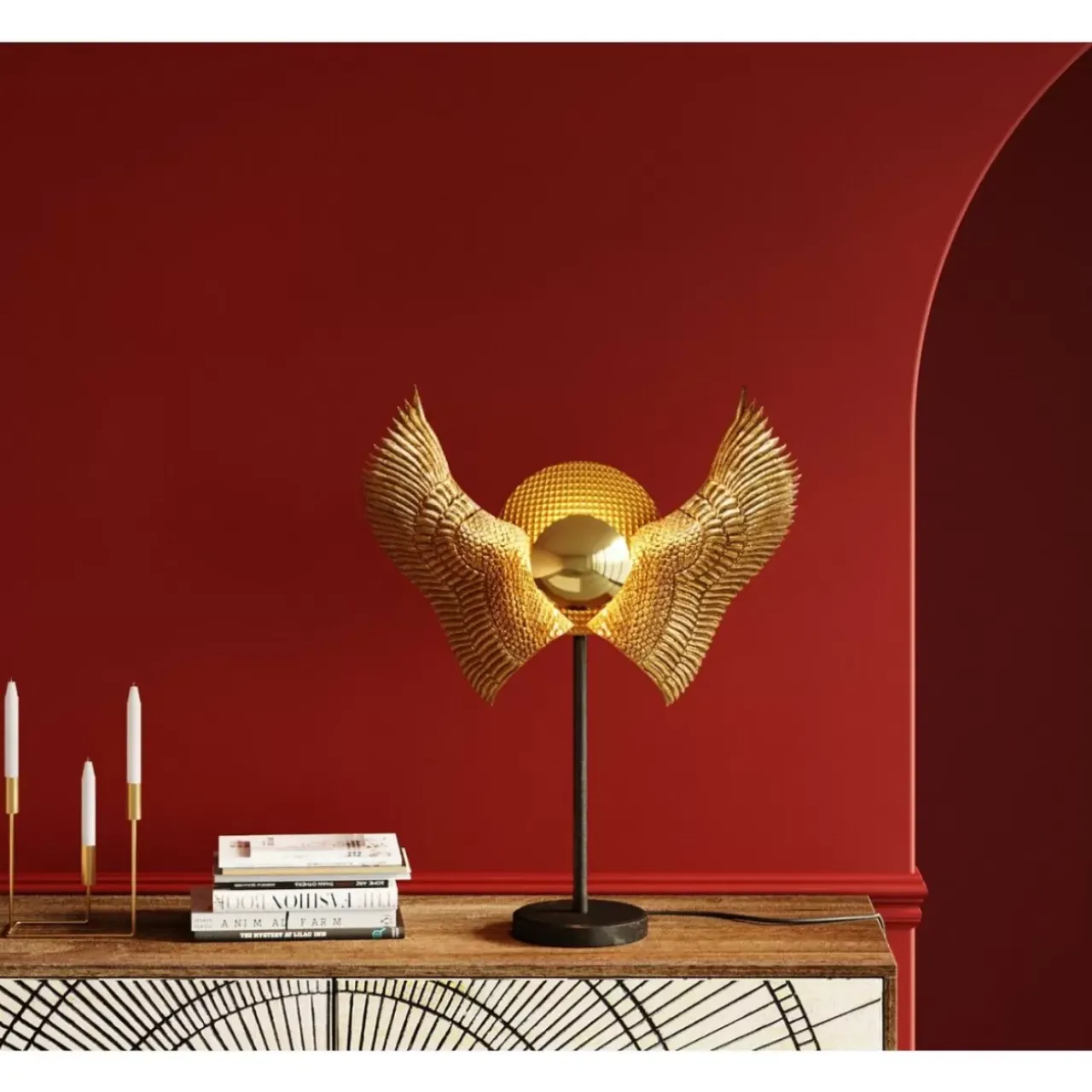 KARE Design Tischleuchten-Tischleuchte Bird Wings 76Cm