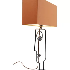 KARE Design Tischleuchten-Tischleuchte Face Wire Orange