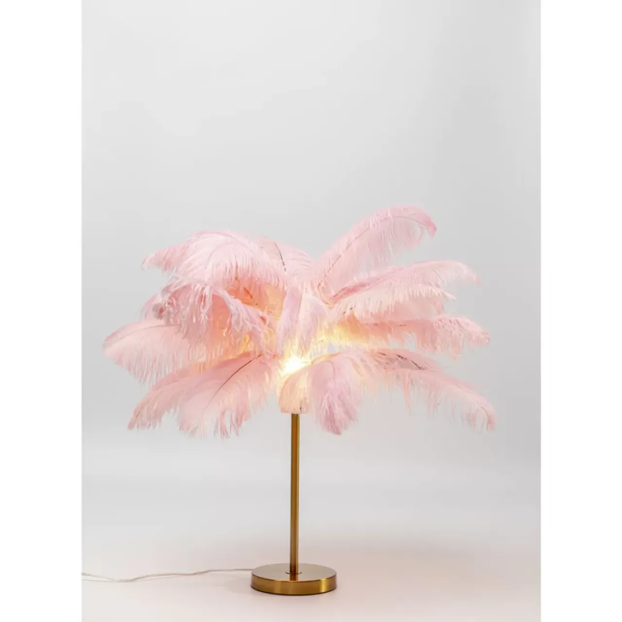 KARE Design Tischleuchten-Tischleuchte Feather Palm Pink 60Cm