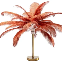 KARE Design Tischleuchten-Tischleuchte Feather Palm Rusty Red 60Cm