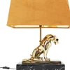 KARE Design Tischleuchten-Tischleuchte Geometric Leopard Braun 36Cm