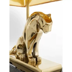 KARE Design Tischleuchten-Tischleuchte Geometric Leopard Braun 36Cm