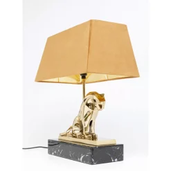 KARE Design Tischleuchten-Tischleuchte Geometric Leopard Braun 36Cm
