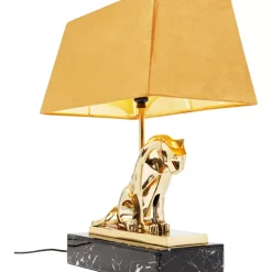 KARE Design Tischleuchten-Tischleuchte Geometric Leopard Braun 36Cm