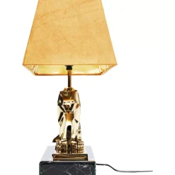 KARE Design Tischleuchten-Tischleuchte Geometric Leopard Braun 36Cm