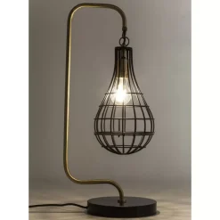 KARE Design Tischleuchten-Tischleuchte Golden Cage Drop