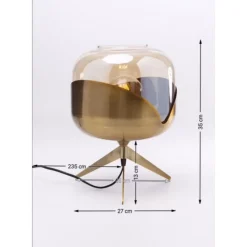 KARE Design Tischleuchten-Tischleuchte Golden Goblet Ball