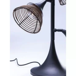 KARE Design Tischleuchten-Tischleuchte Rattan Tre