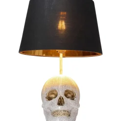 KARE Design Tischleuchten-Tischleuchte Skull Crystals Front 44Cm