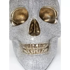 KARE Design Tischleuchten-Tischleuchte Skull Crystals Front 44Cm
