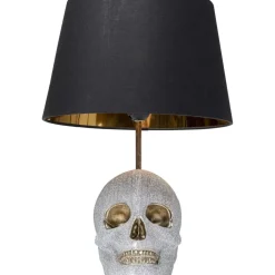 KARE Design Tischleuchten-Tischleuchte Skull Crystals Front 44Cm
