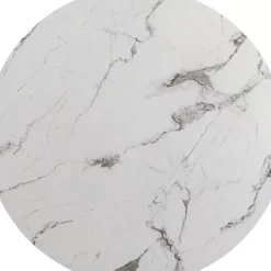 KARE Design Tische-Tischplatte Schickeria Marmoroptik Weis O80Cm